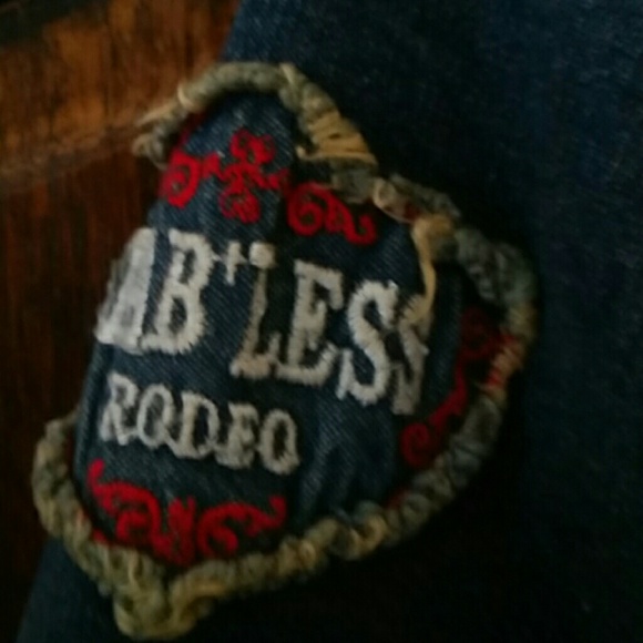 "Diab'less" Blue Denim Shirt Dress or Coat - Picture 3 of 6